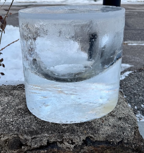 Place Ice Candle Holder for Display