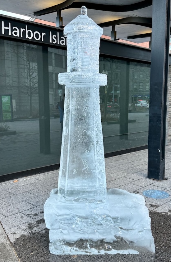 It's the weekend! Number 357, Lighthouse Ice Sculpture in Boston