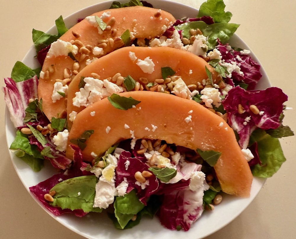 Cantaloupe and Radicchio Salad