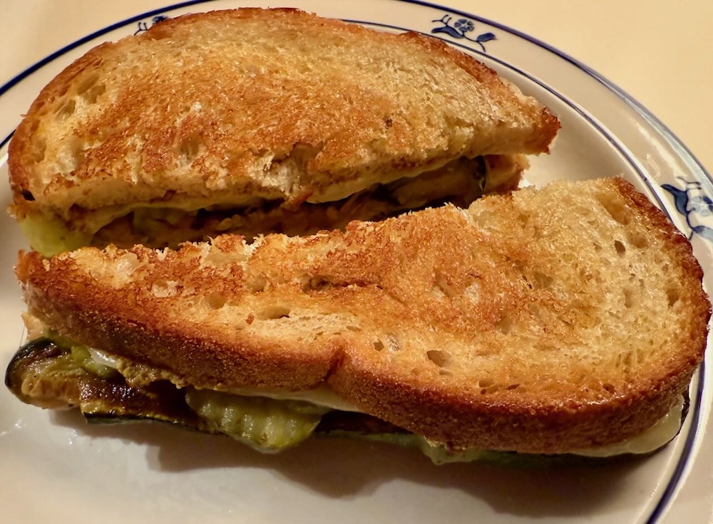 Plated Veggie Cubano Sandwich
