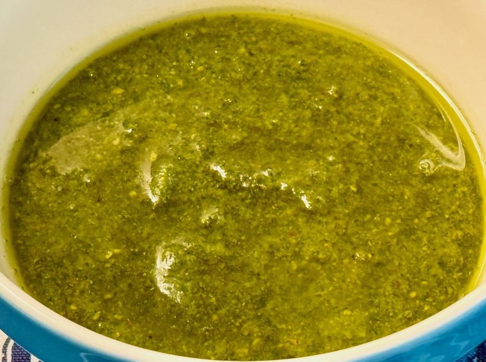 Basil Radish Green Pesto