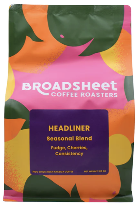 Broadsheet Coffee's Headliner - Seasonal Blend